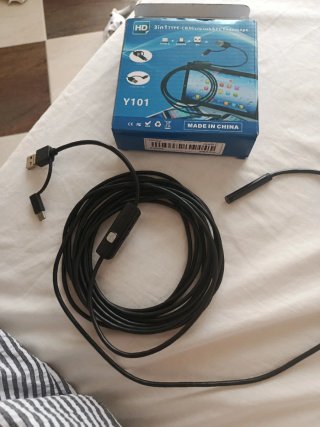 Cámara Endoscopio Y101 3 en 1 USB/Micro USB/Tipo-C