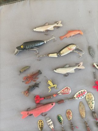 Lote señuelos pesca vintage