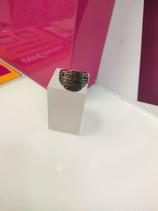 Anillo acero plateado harley davidson T19