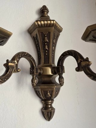 Applique vintage metallo decorato