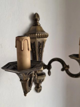 Applique vintage metallo decorato