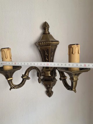 Applique vintage metallo decorato