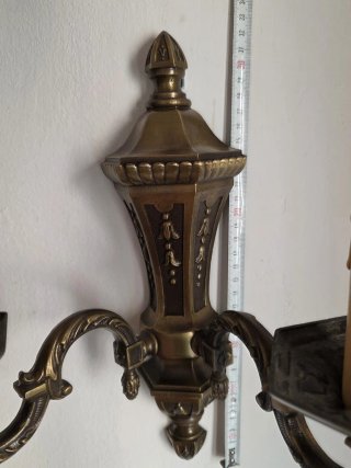 Applique vintage metallo decorato