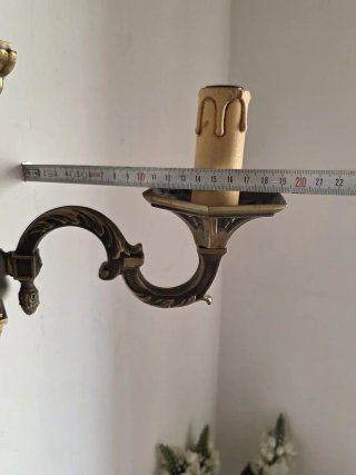 Applique vintage metallo decorato