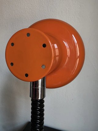 Lampada flexo vintage arancione