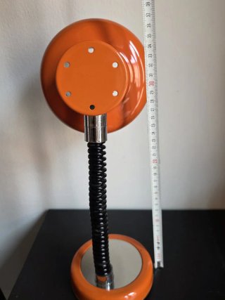 Lampada flexo vintage arancione