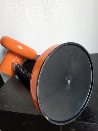 Lampada flexo vintage arancione