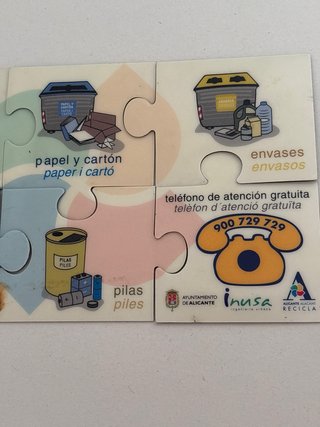 Puzzle Imán Nevera Didáctico 14x8cm