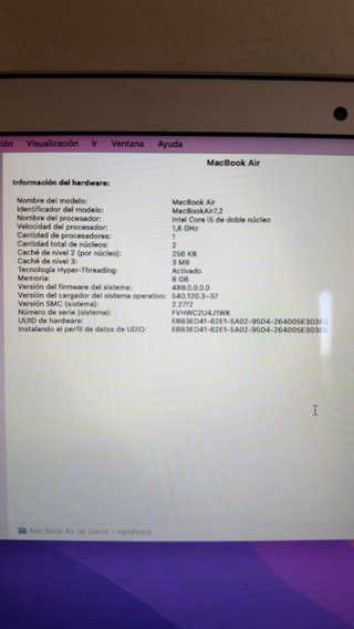 MacBook Air 13” 2017 Plata