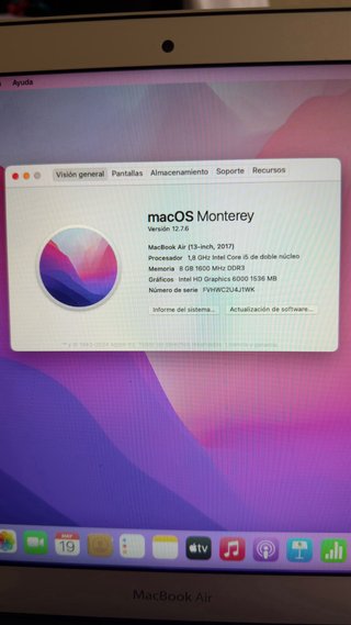 MacBook Air 13” 2017 Plata