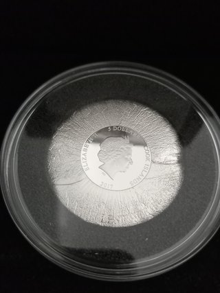 Moneda Amapola Islas Cook 2017 1 oz Plata