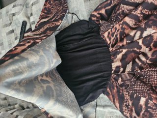 Abitino gonna pantaloncino fantasia animalier