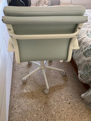 Silla de oficina diseño verde/blanco
