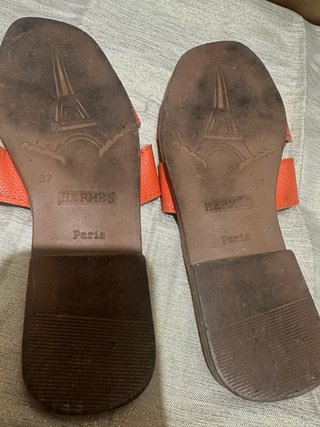 Sandali stile Hermes arancione