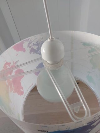 Lámpara infantil mapa mundo