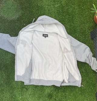 Sudadera Fila Gris con Cremallera