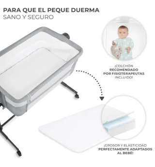 Minicuna Colecho Kinderkraft Gris