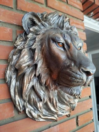 Cabeza de León Decorativa Pared