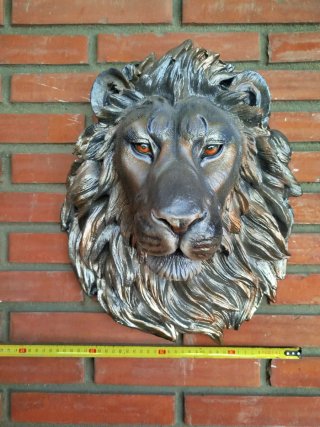 Cabeza de León Decorativa Pared