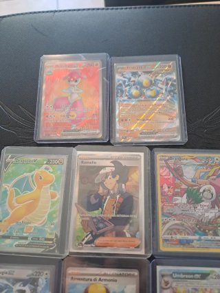 8 Carte Pokemon Rare - Dragonite, Lugia, Umbreon