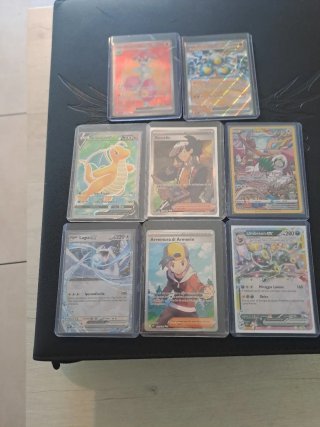 8 Carte Pokemon Rare - Dragonite, Lugia, Umbreon
