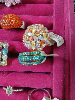 Lote Anillos Ajustables Multicolor