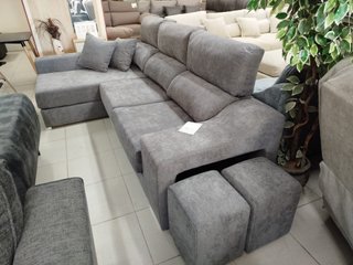 Chaise Longue Gris con Arcón