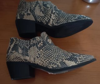 Botines Dune Piel Beige/Negro