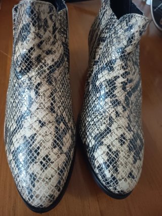 Botines Dune Piel Beige/Negro