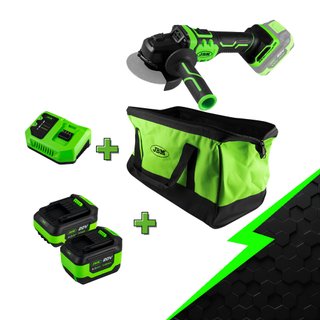 Amoladora a Batería JBM 20V + Accesorios