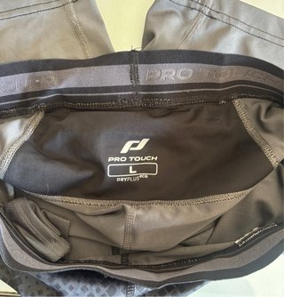 Pantaloncini fitness Pro Touch L grigio/nero