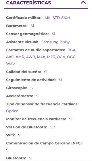 Samsung Galaxy Watch 8 Negro 44 mm