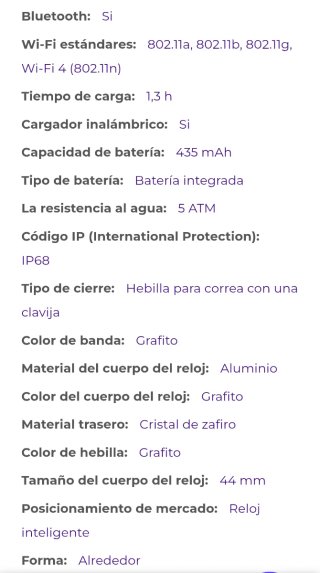 Samsung Galaxy Watch 8 Negro 44 mm