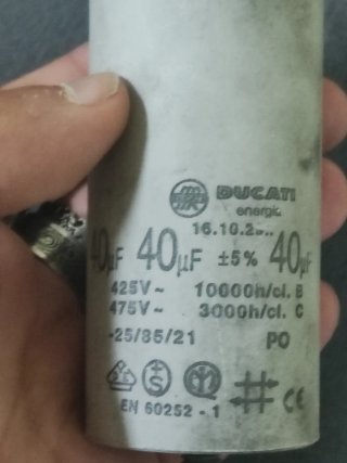 Condensatore Ducati Energia 40uF 425V