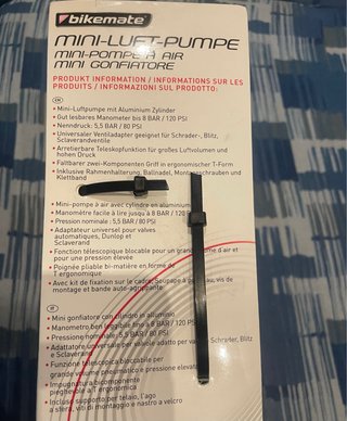 Mini Gonfiatore Bici con Manometro U28 (2)