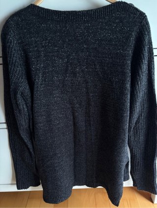 Jersey T.S negro efecto brillante de H&M