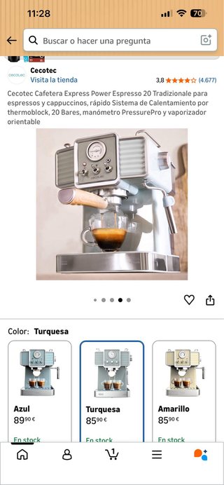 Cecotec Cafetera Express Power Espresso 20