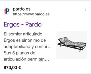 Cama Eléctrica Articulada Pardo