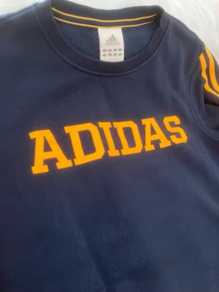 Sudadera Adidas Azul y Dorada
