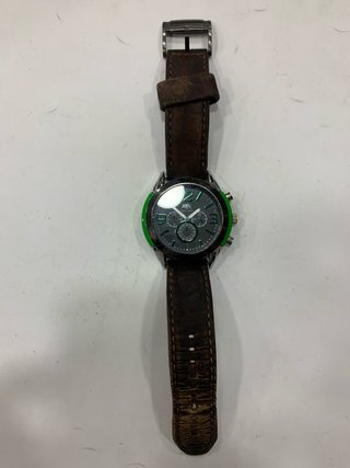 Reloj Jhon S Quarzo Marrón y Verde