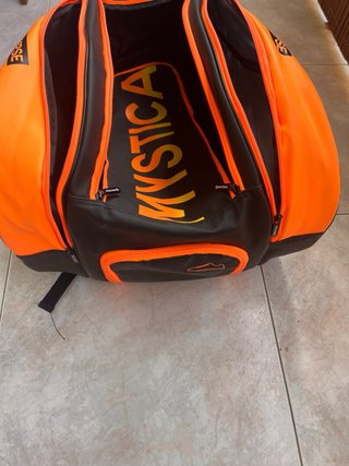 Paletero Padel Mystica Naranja Negro