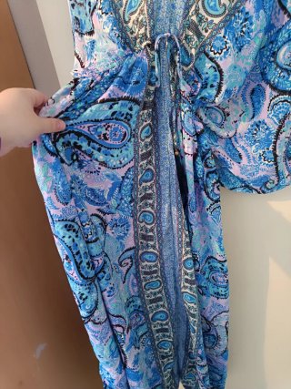 Vestido corto seda estampado