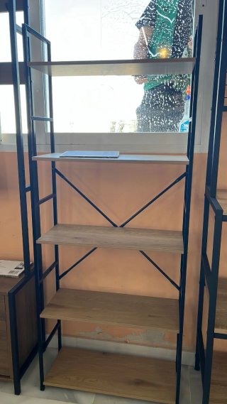 Scaffale in Metallo e Legno