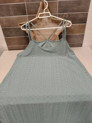 Vestido playero sexy verde talla única