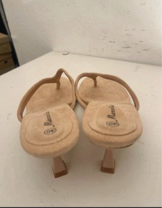 Sandali infradito Mannika beige donna tg 40 nuovo