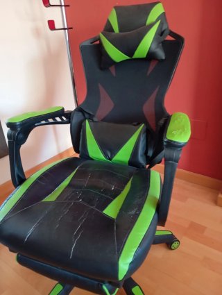 Silla Gaming Negra y Verde