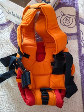 Marsúpio Jane Laranja e Vermelho
