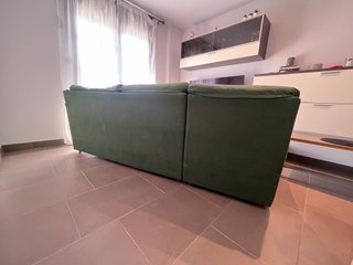 Sofá grande (240cm) 3plazas + puff regalo