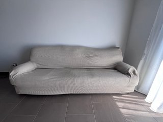 Sofá grande (240cm) 3plazas + puff regalo