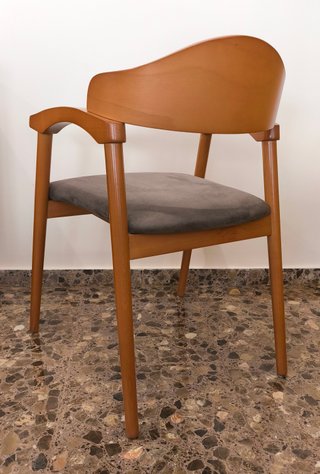 Mesa Comedor Cristal Extensible + 6 Sillas Madera